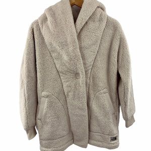 The North Face ivory Campshire hooded wrap XS/S